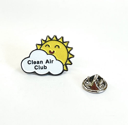CLEAN AIR CLUB pin badge