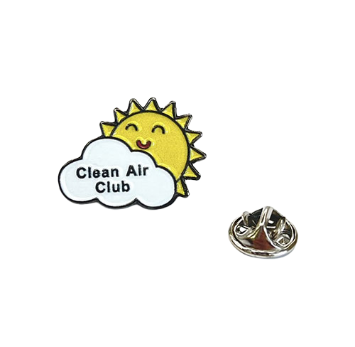 CLEAN AIR CLUB pin badge