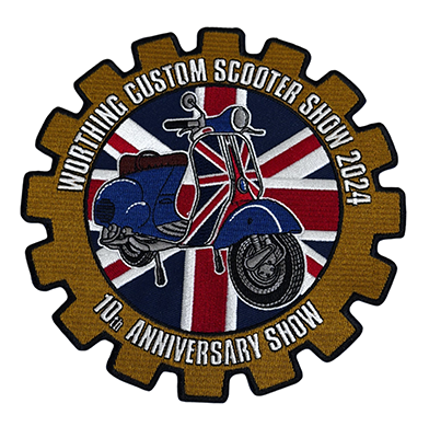 WORTHING CUSTOM SCOOTER SHOW SEW on patch