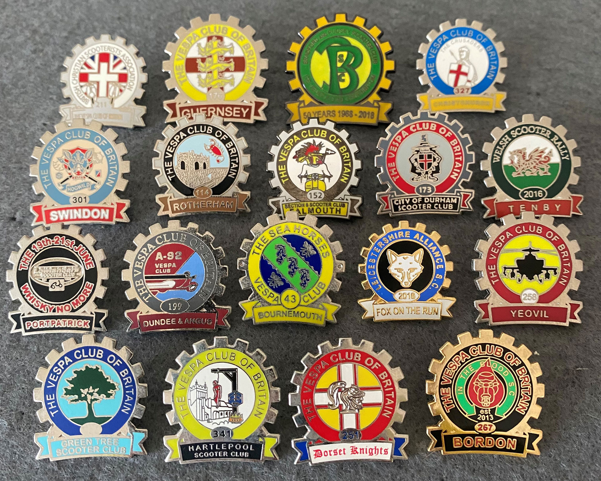 scooter club badges